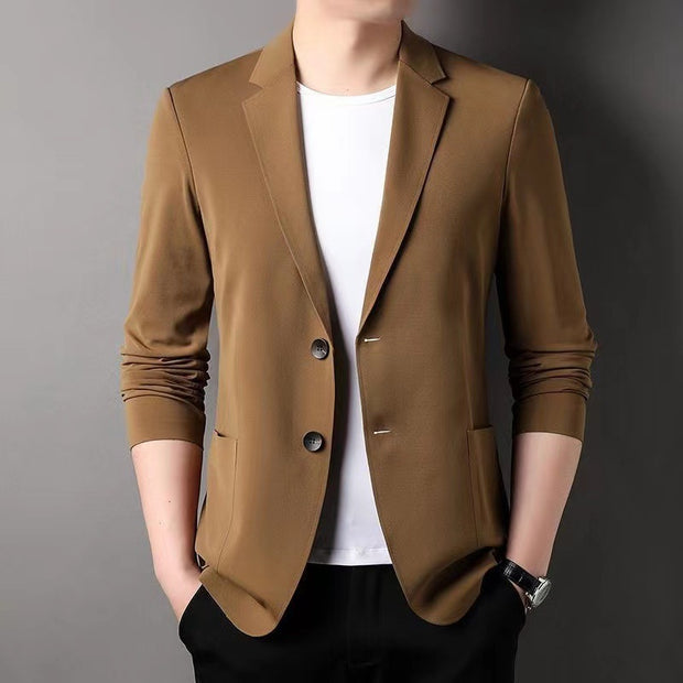 -Shirt Coat Korean Version Blazer Solid Color Cardigan Handsome Men''